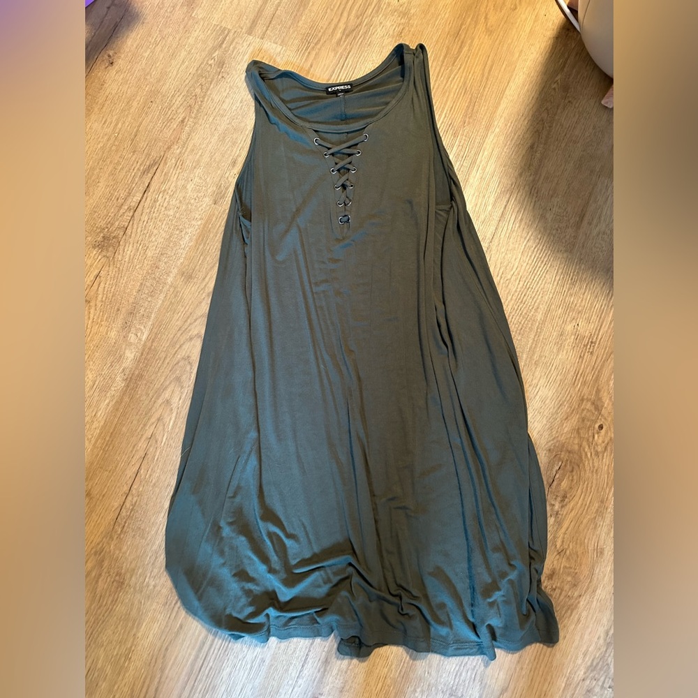 Express Olive Green Dress